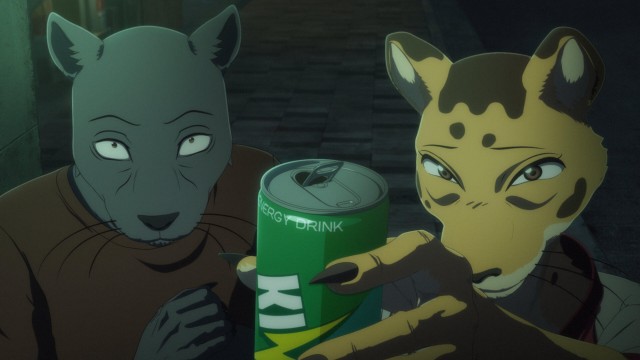 目前に黒光りの鼻