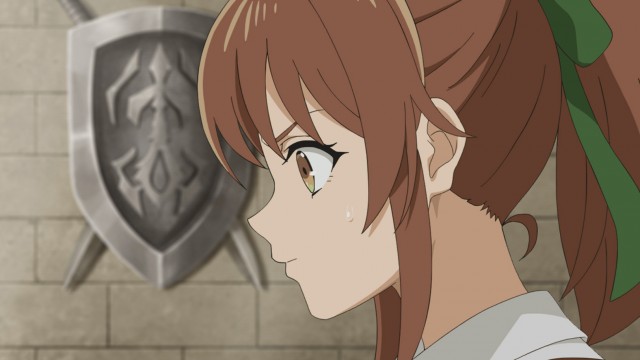門の先で